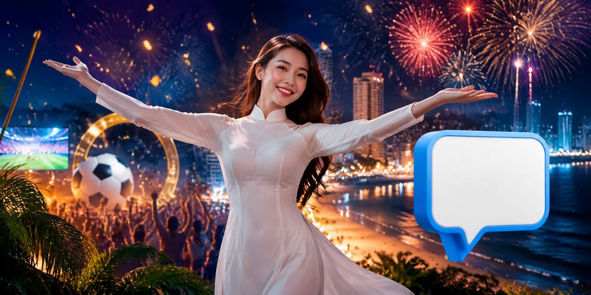 Cảnh đặt cược thể thao tại Quy Nhơn với hình ảnh áo dài truyền thống
